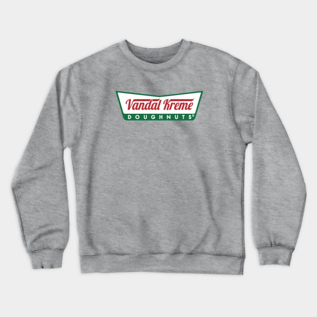 VANDAL KREME GRAFFITI DOUGHNUTS Crewneck Sweatshirt by ROBZILLA